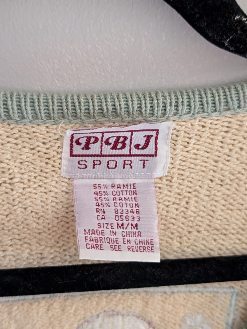 Vintage PBJ Embroidered Patchwork Cardigan Sweater - Picture 5 of 7